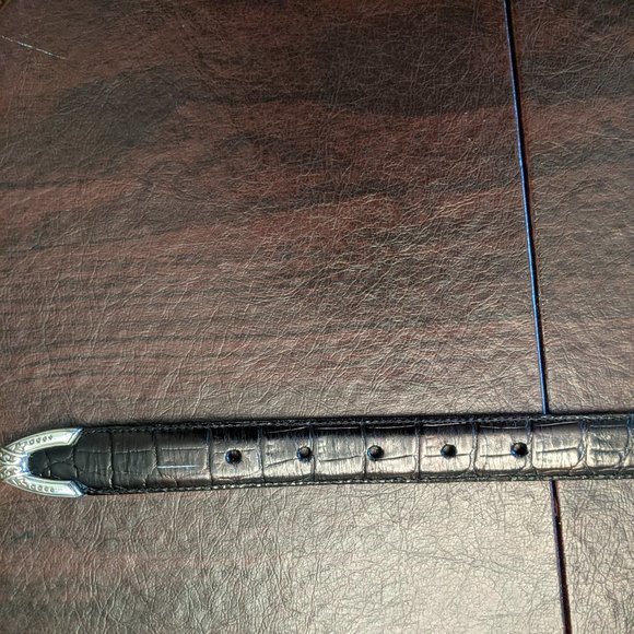 Brighton Black Embossed Belt - Picture 6 of 11